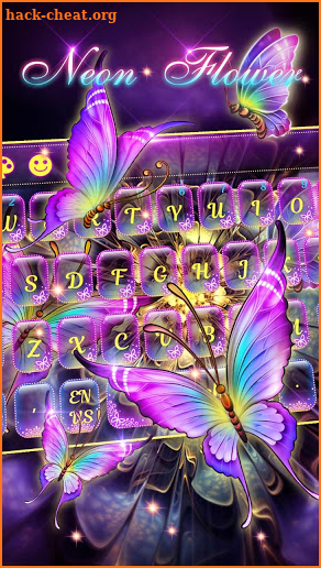 Neon Butterfly keyboard screenshot