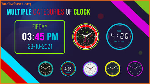 Neon clock: Neon Night Clock screenshot