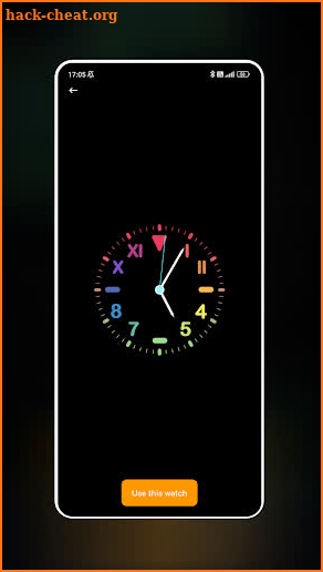 Neon Clock Wallpaper screenshot