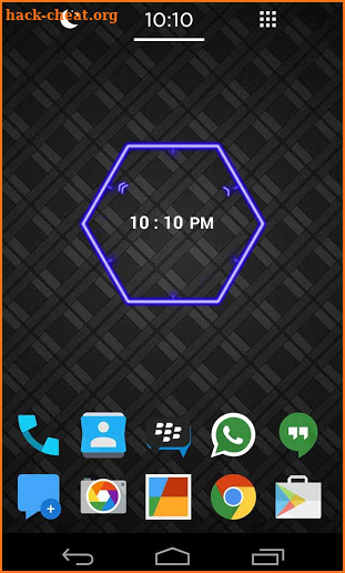 Neon Clock Widget screenshot