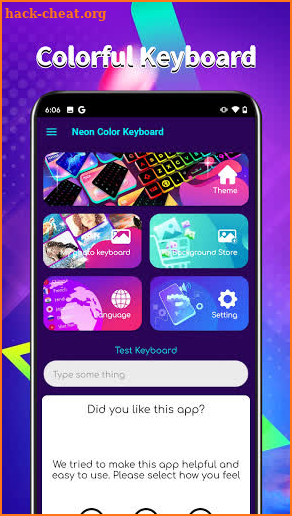 Neon Color Keyboard screenshot