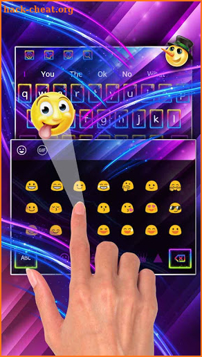 Neon Color Light keyboard screenshot