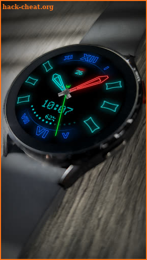 Neon Color Minimal Watchface screenshot