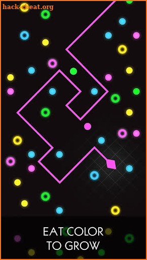 Neon Color Snake - Avoid Blocks, slither faster! screenshot