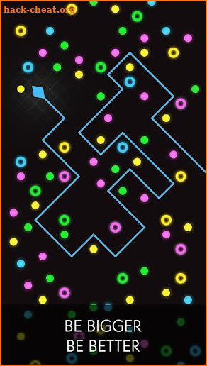 Neon Color Snake - Avoid Blocks, slither faster! screenshot