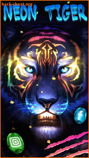 Neon, Colorful, Tiger Themes & Wallpapers screenshot