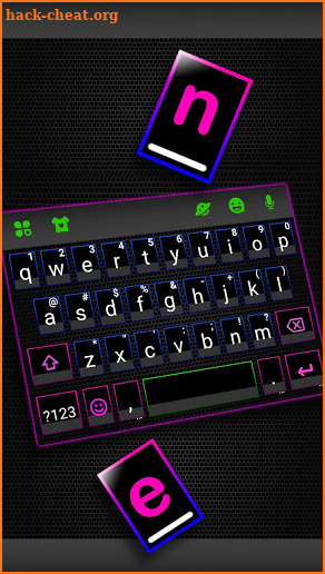 Neon Colors Keyboard Theme screenshot