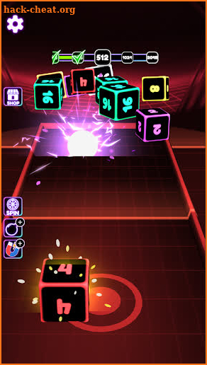 Neon Cubes: 2048 3D Shooter screenshot