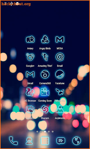 Neon CyanPD - Icon Pack screenshot