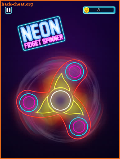 Neon Fidget Hand Spinner screenshot