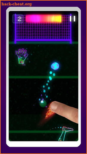 Neon Flick Soccer - Free Kick Game screenshot