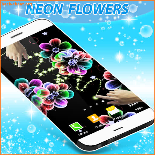 Neon Flowers Live Wallpaper screenshot