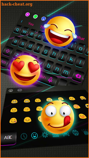 Neon Fluorescent Black keyboard screenshot