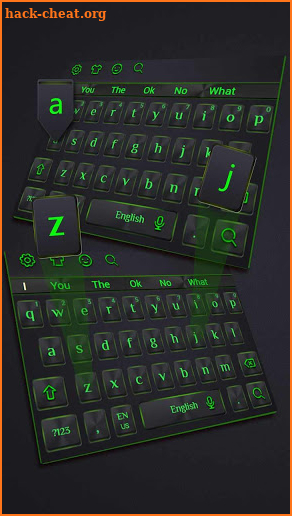 Neon Green Keyboard screenshot