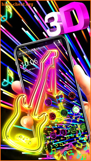 Neon Guitar 3D Gravity Theme🎸 screenshot