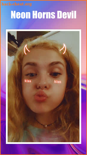 Neon Horns Devil - Neon Devil Crown Photo Editor screenshot