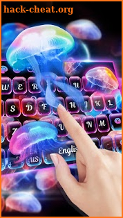 Neon Jellyfish Keyboard screenshot