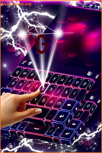 Neon Keyboard Theme screenshot