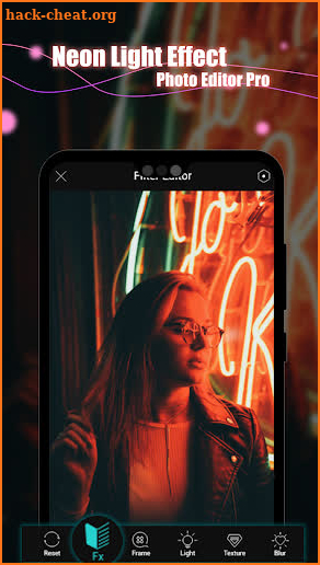 Neon Light Effect Photo Editor Pro screenshot