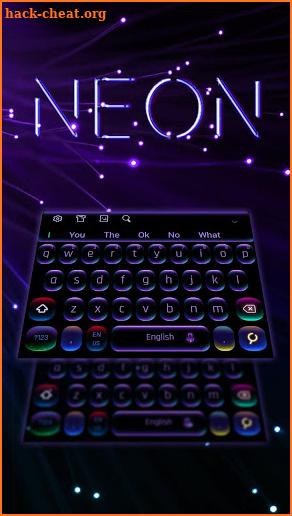 Neon Lighting Keyboard screenshot