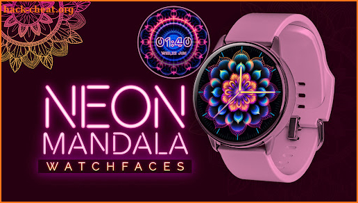 Neon Mandala Watch Faces screenshot