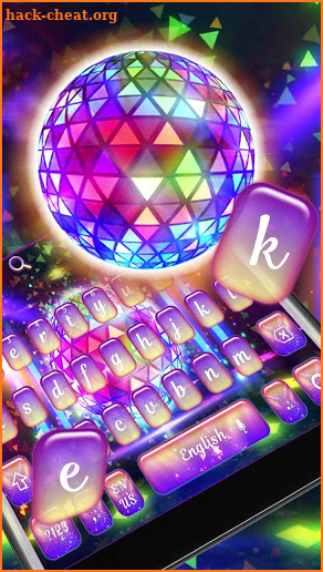 Neon Party Night Keyboard Theme screenshot