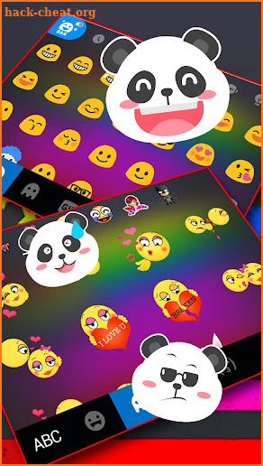 Neon Pride Flag Keyboard Theme screenshot