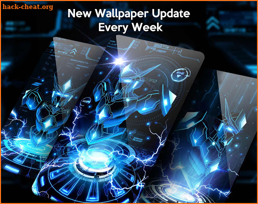 Neon Robot Live Wallpapers Themes screenshot