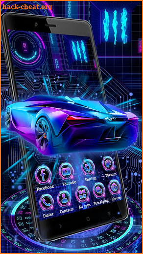 Neon Sports Car Themes HD Wallpapers screenshot