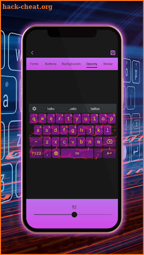 Neon Theme Keyboard screenshot