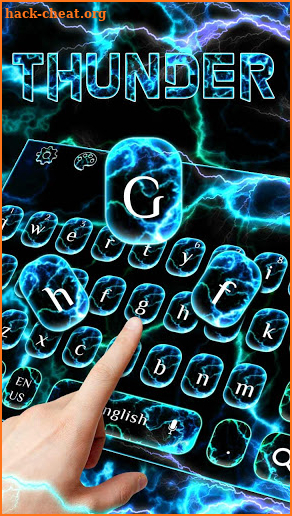 Neon Thunder Dark Keyboard screenshot