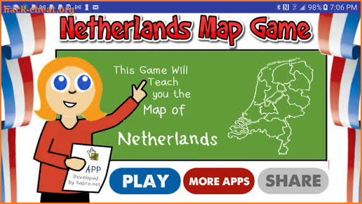 Netherlands Map Puzzle Game screenshot