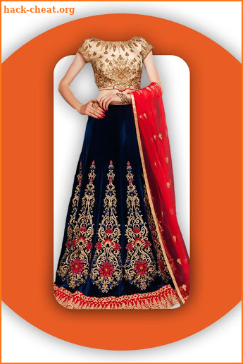 Netted Lehenga Choli For Women Photo Editor screenshot