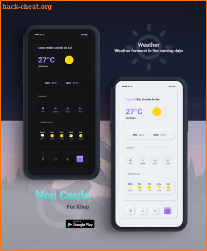 Neu Cards - FOR KLWP screenshot