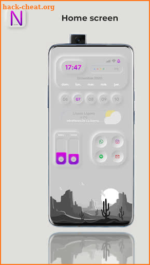 Neumorphism KLWP screenshot