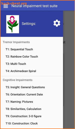 Neural Impairment Test Suite screenshot