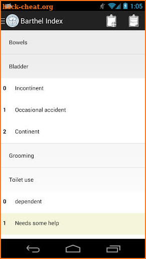 Neuro Scores screenshot