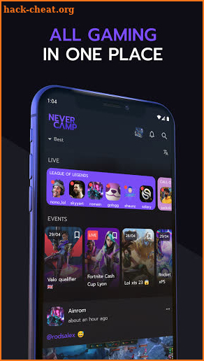 Nevercamp - gamers, games & esports screenshot