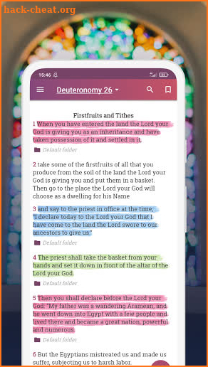 New American Standard Bible screenshot