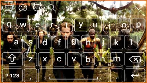 new avengers infinity war keyboard 2018 screenshot