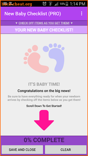 New Baby Checklist (PRO) screenshot