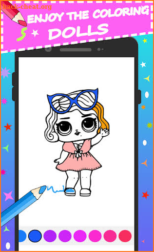 new coloring lol book- dolls. screenshot