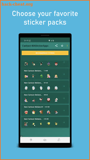 New Cute Cartoon Stickers WAStickerApps screenshot