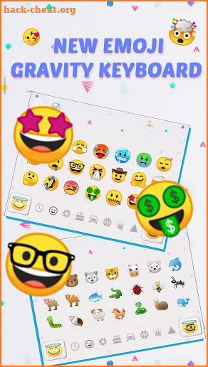 New Emoji Gravity Keyboard Theme screenshot