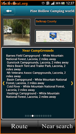 New Hampshire Campgrounds screenshot