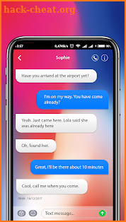 NEW Messenger for iPhone X - SMS Theme 2018 screenshot