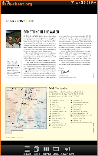 New Mexico Magazine screenshot