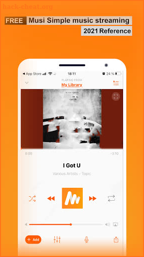 New Musi Simple Music Streaming App Tuttorial screenshot