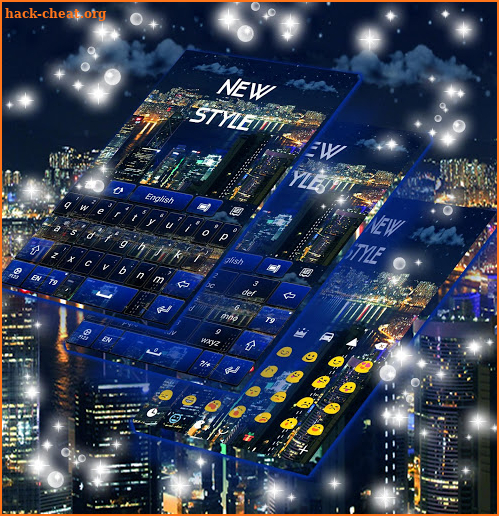 New Night Style Keyboard Theme screenshot