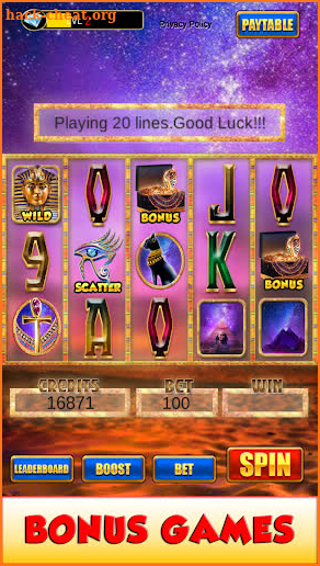 New Pharaoh Slot Machine-Vegas Casino Feel screenshot